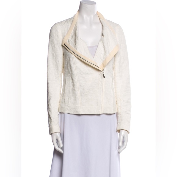 Vince Jackets & Blazers - VINCE Frise Textured Asymmetric Zip Moto Biker Jacket